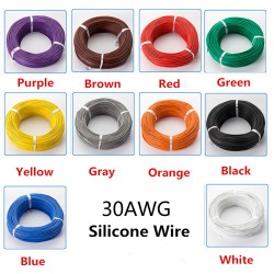 CABLE WIRE WRAPPING 30AWG 1M VARIOS COLORES