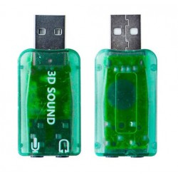 PLACA DE SONIDO USB EXTERNA AUDIO 5.1 SURROUND